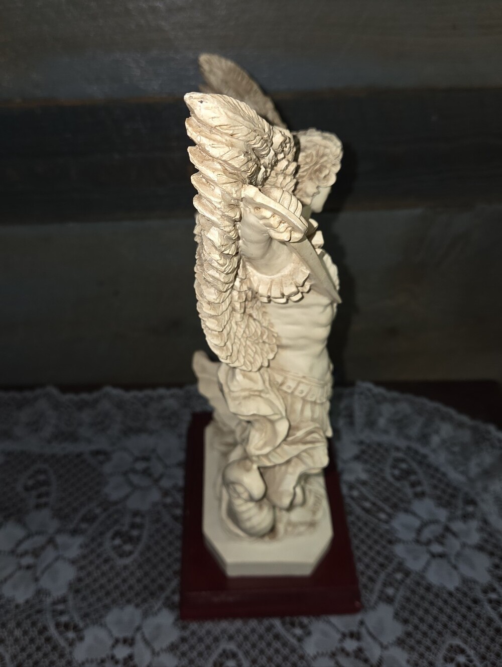 Vintage Satan’s Defeat Revelations Catholic Statue Religious Decor - Picture 5 of 11
